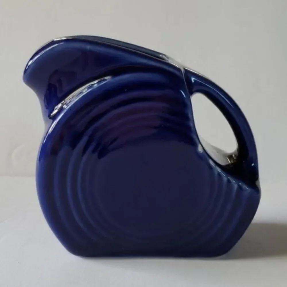 Fiestaware Fiesta Small Mini Disk Pitcher CARAFE Twilight Blue 5 OZ CERAMIC